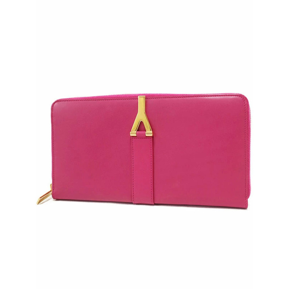 SAINT LAURENT Paris Y Round Zipper Long Wallet
